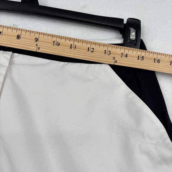 Tail Tech Golf Skort Size 8 White Black Skirt Built In Shorts Pockets Stretch - Picture 9 of 12
